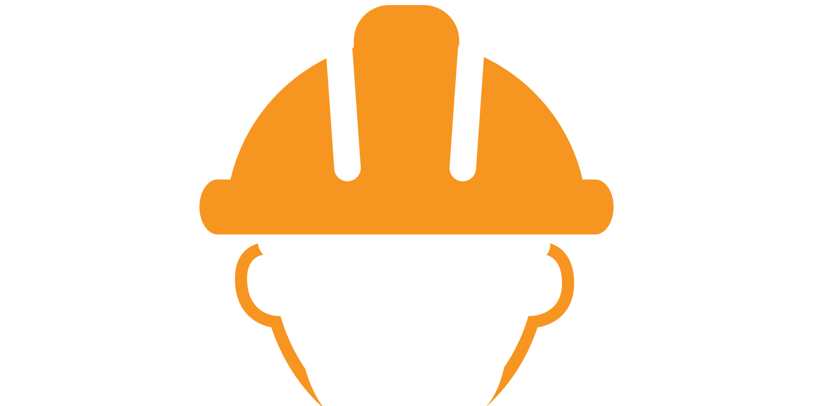 Graphic of a person wearing a hard hat