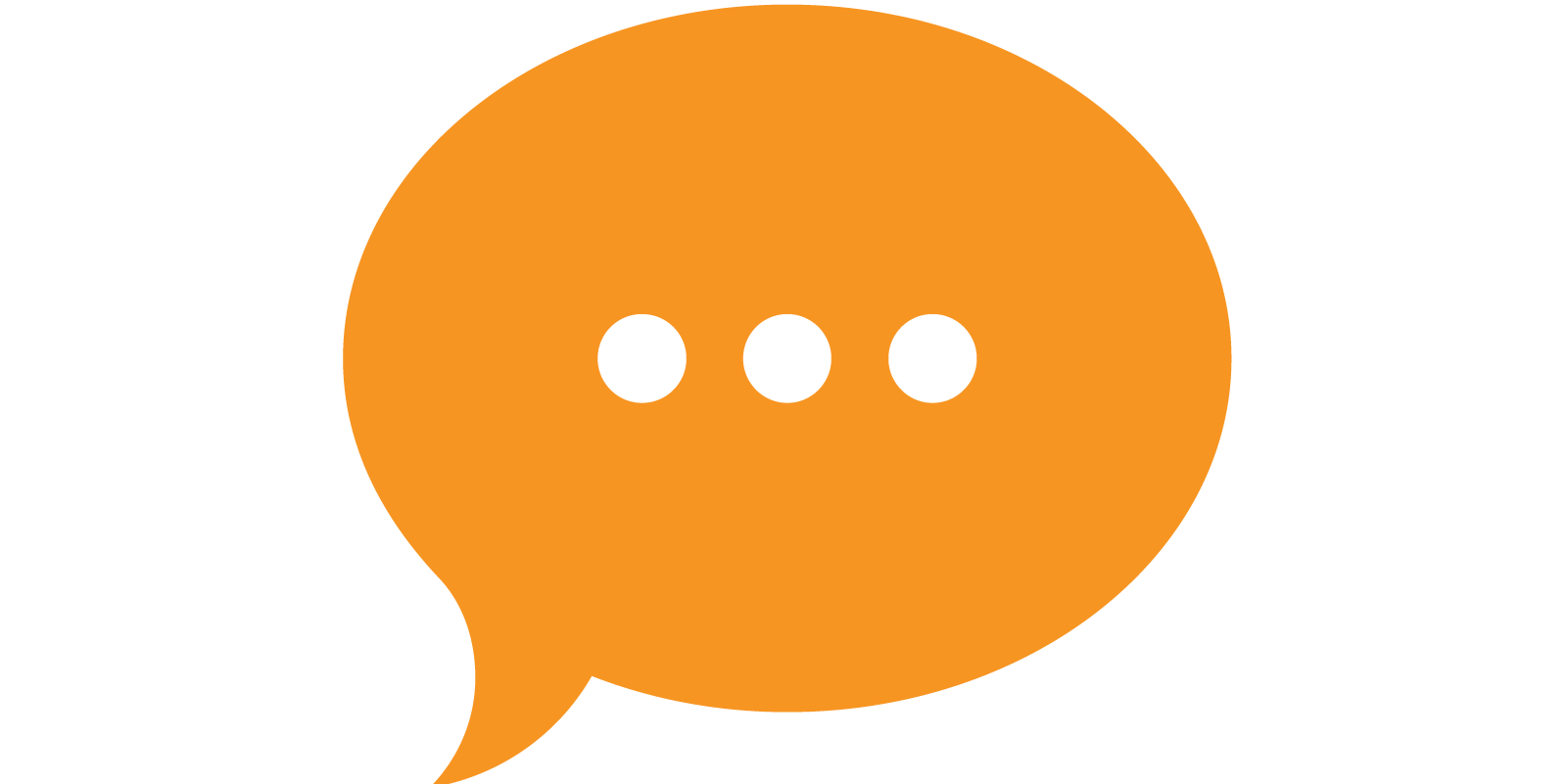 Graphic of a text bubble