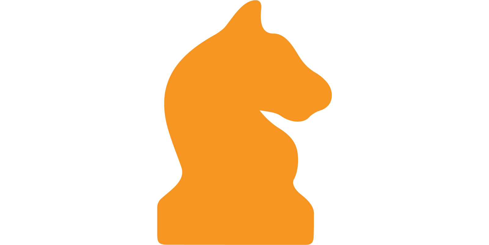 Graphic of a knight chess piece