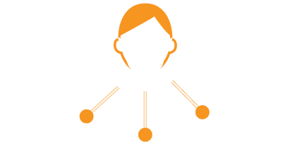 Graphic of a person speaking