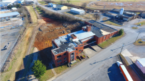 An aerial shot of the project site in Clarksville, TN.