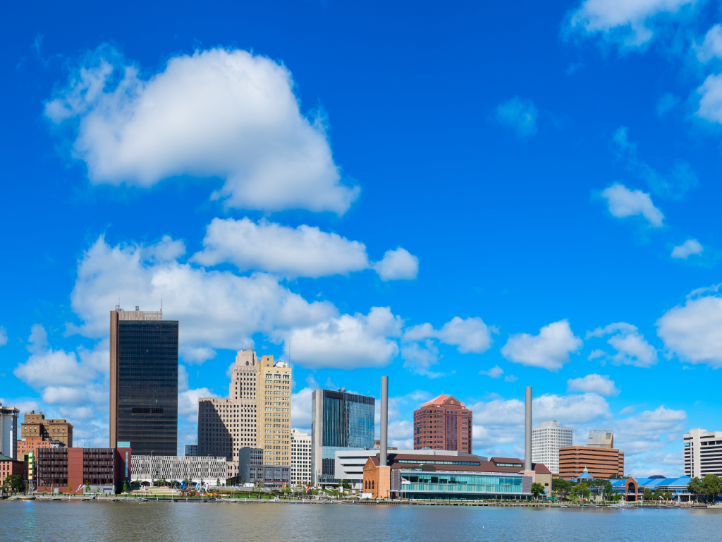 Skyline of Toledo, OH.