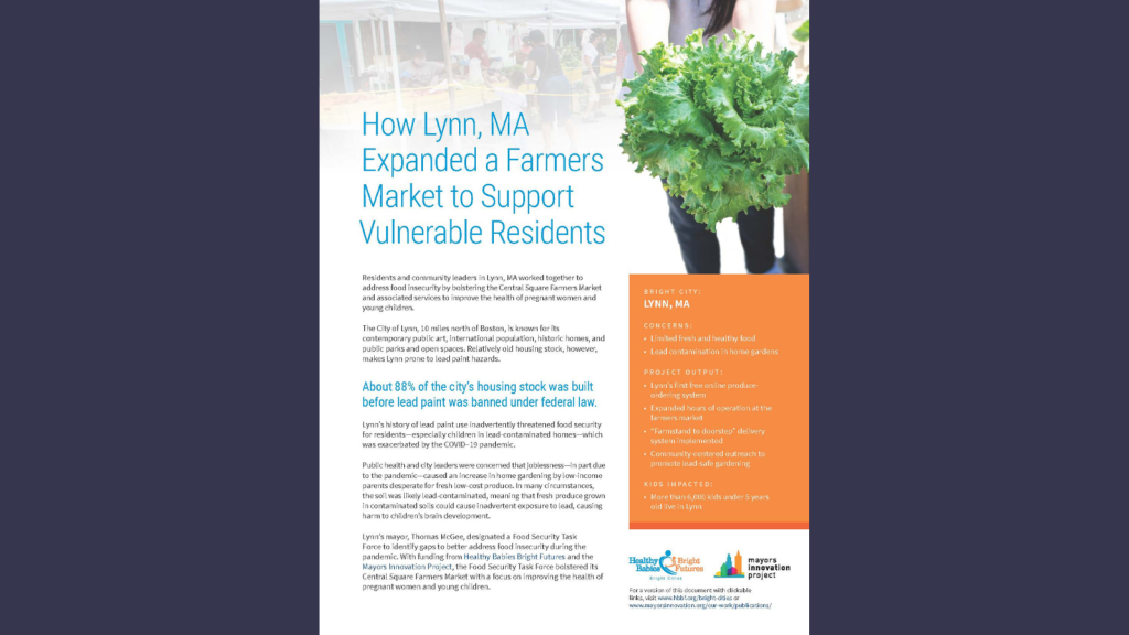 Lynn, MA report cover