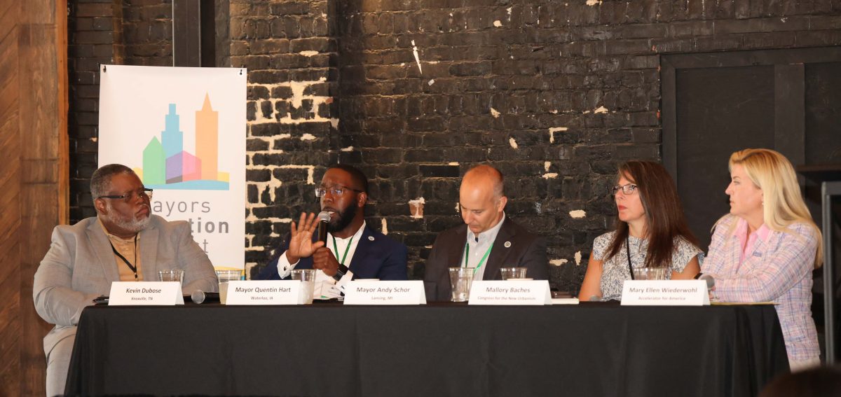 Mayor Hart (of Waterloo, IA) speaks on MIP Affordable Housing panel in Knoxville, TN.