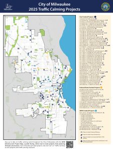 Milwaukee’s 2025 Traffic Calming Projects courtesy of the City of Milwaukee, WI